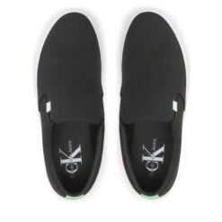 Tennis Calvin Klein Jeans Vulc Flatf Bold Slipon Fluo Cont YW0YW00905 Black/Live Mist 0GN -Chaussure Soldes Boutique tennis calvin klein jeans vulc flatf bold slipon fluo cont yw0yw00905 black live mist 0gn 4