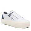 Tennis Pepe Jeans Ottis W Sun PLS31456 White 800 -Chaussure Soldes Boutique tennis pepe jeans ottis w sun pls31456 white 800