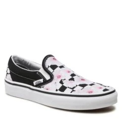 Tennis Vans Classic Slip-On VN0A5JLXBM81 Hibiscus Check Black