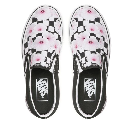 Tennis Vans Classic Slip-On VN0A5JLXBM81 Hibiscus Check Black 7 Tennis Vans Classic Slip-On VN0A5JLXBM81 Hibiscus Check Black – Image 5