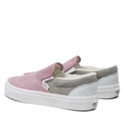 Tennis Vans Classic Slip-On VN0A7Q5DBMG1 Pig Suede/Sherpa Multi Co -Chaussure Soldes Boutique tennis vans classic slip on vn0a7q5dbmg1 pig suede sherpa multi co 2
