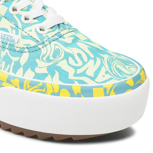 Tennis Vans Era Stacked VN0A4BTOCE51 Wavy Daze Tile Blue 8 Tennis Vans Era Stacked VN0A4BTOCE51 Wavy Daze Tile Blue – Image 6