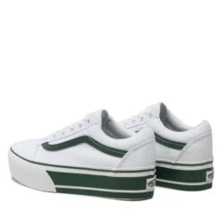 Tennis Vans Old Skool Stac VN0A7Q5MBGN1 Sport Stripes Green/True -Chaussure Soldes Boutique tennis vans old skool stac vn0a7q5mbgn1 sport stripes green true 2