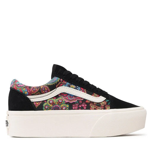 Tennis Vans Old Skool Stac VN0A7Q5MBLK1 Paisley Bloom Black 4 Tennis Vans Old Skool Stac VN0A7Q5MBLK1 Paisley Bloom Black – Image 2
