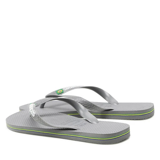 Tongs Havaianas Brasil Logo 41108505002 Steel Grey/Steel 5 Tongs Havaianas Brasil Logo 41108505002 Steel Grey/Steel – Image 3