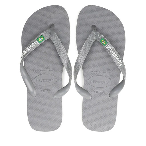 Tongs Havaianas Brasil Logo 41108505002 Steel Grey/Steel 7 Tongs Havaianas Brasil Logo 41108505002 Steel Grey/Steel – Image 5