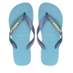 Tongs Havaianas Brasil Logo 4110851671 Nautical Blue -Chaussure Soldes Boutique tongs havaianas brasil logo 4110851671 nautical blue 4