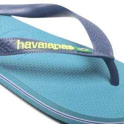 Tongs Havaianas Brasil Logo 4110851671 Nautical Blue -Chaussure Soldes Boutique tongs havaianas brasil logo 4110851671 nautical blue 5